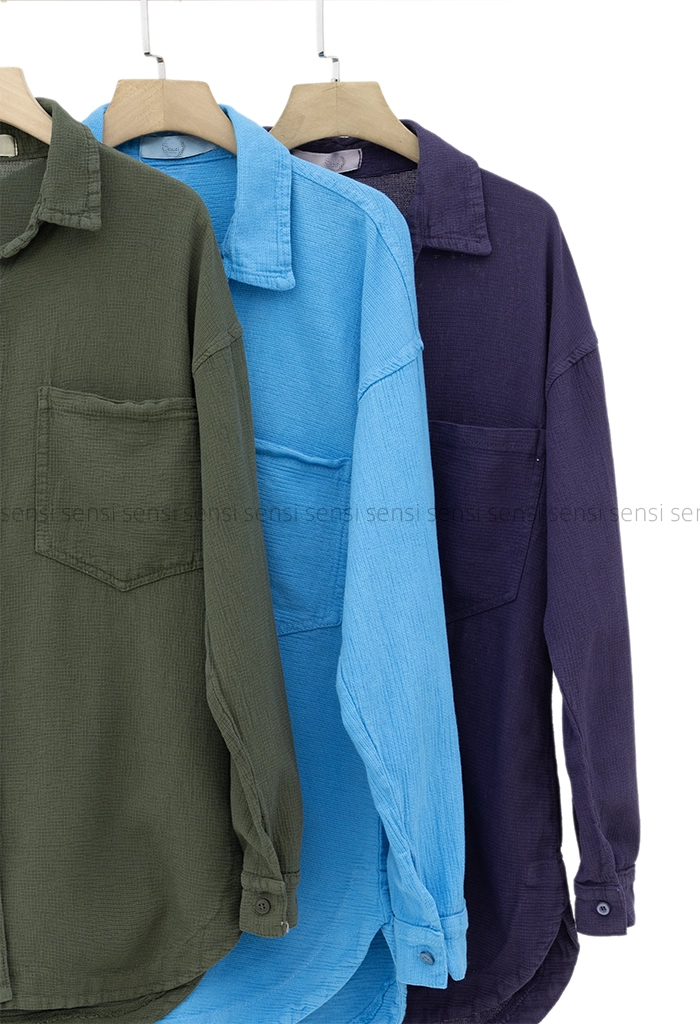 شومیز 2جیب کنفی کد1005090